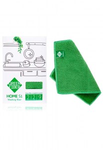 Файбер для мытья посуды зеленый (Green Fiber HOME S1). Фото